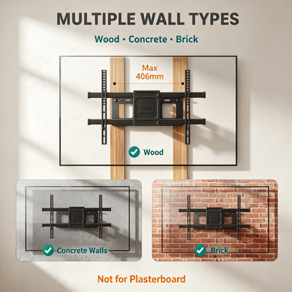 Full Motion Heavy Duty TV Wall Mount Bracket